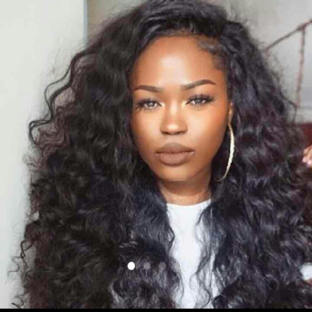 3 BUNDLES-HUMAN HAIR BRAZILIAN DEEP WAVE: 14,16,18